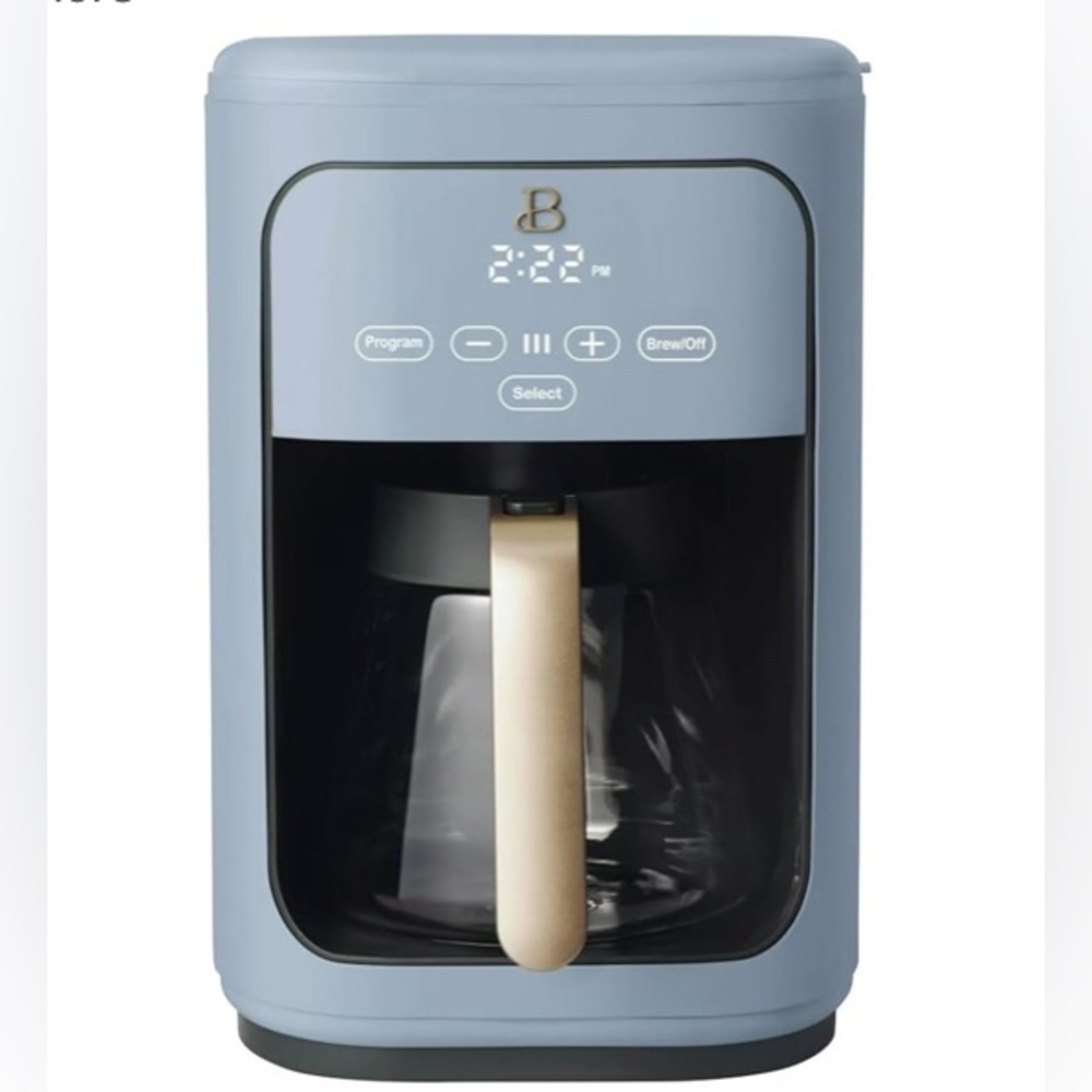 NWT Beautiful 14-Cup Programmable Coffee Maker | Touchscreen | Cornflower Blue